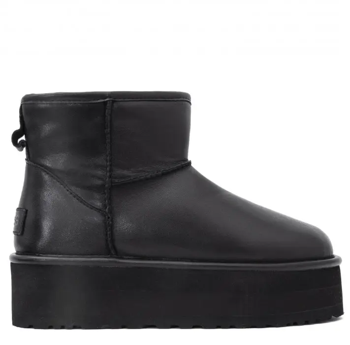Mini platform boot - ultra matte black