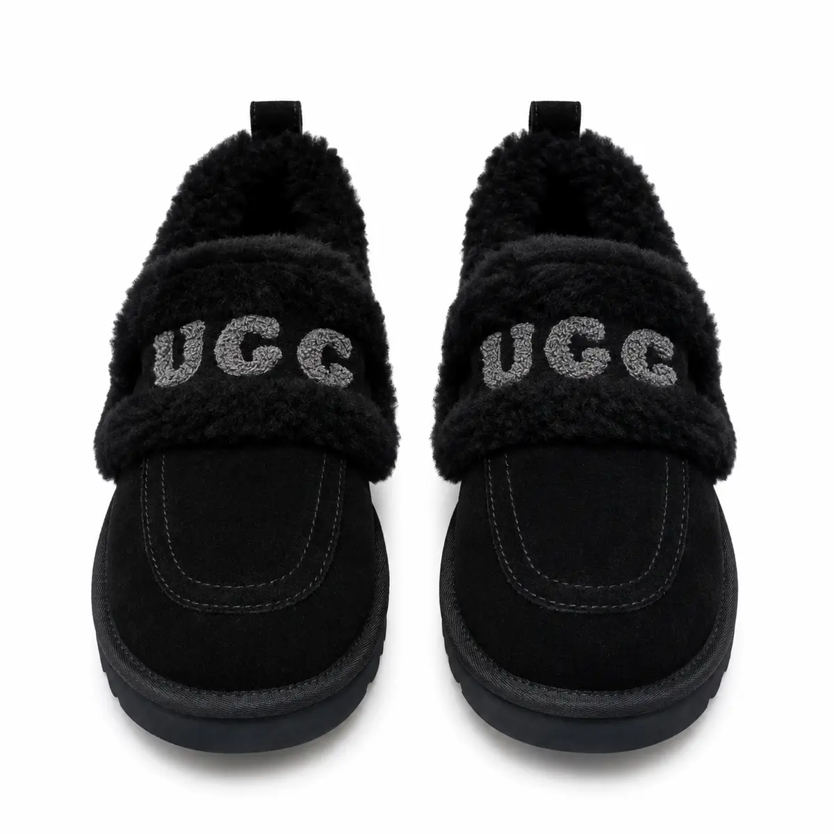 UGG Classic Fat Ding Slip On Black — Black, дополнительный вид
