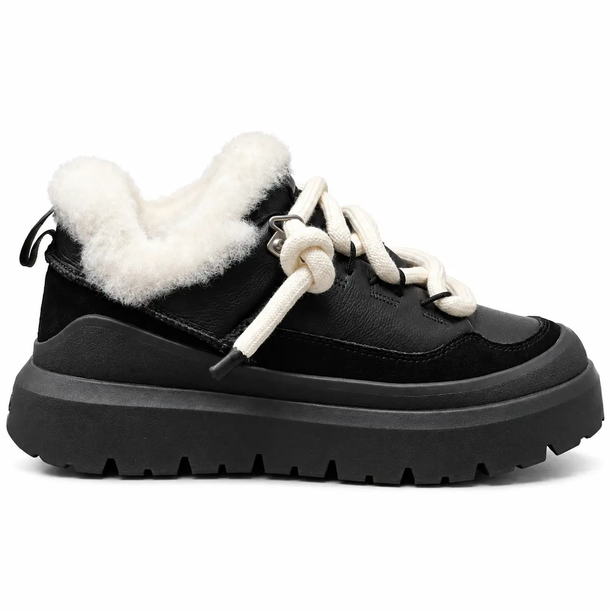 Мужские UGG Heritage Utility Sneaker Leather Black — Leather Black