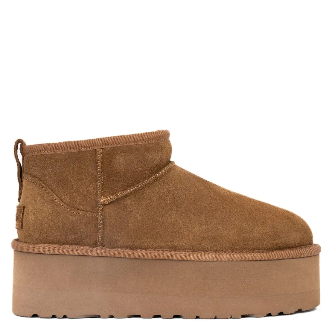 Ultra Mini Platform Boot — Chestnut