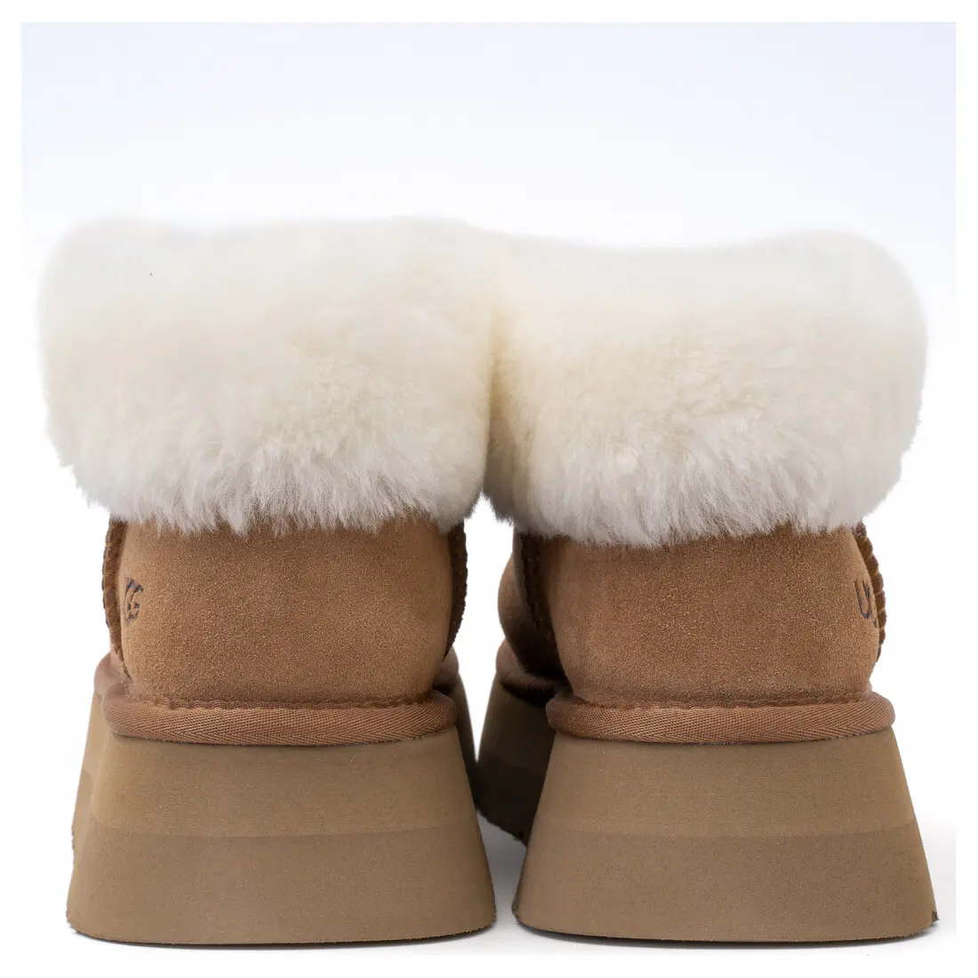 Funkette Platform Boots — Chestnut