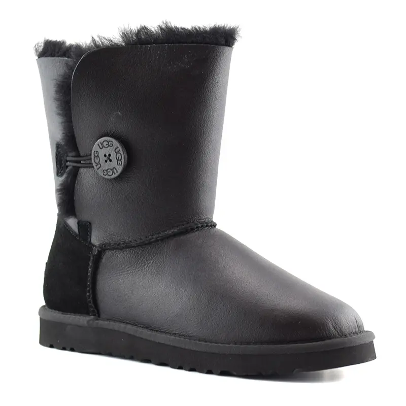 Classic Short II Bailey Button Metallic — Black