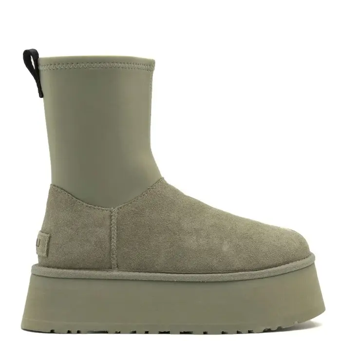 Classic Platform Dipper Boot Khaki — Khaki